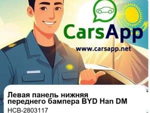 Левая декоративная панель нижней части переднего бампера для BYD Han DM, оригинал (HCB-2803117)