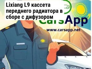 Lixiang L9 кассета переднего радиатора в сборе с дифузором (разбор) (352666168)