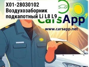 X01-28030102 Воздухозаборник подкапотный Li L8 L9 Оригинал (352666199)