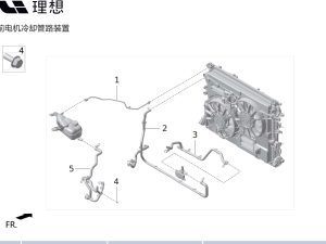 Трубка возврата воздуха двигателя X01-21270039 для Lixiang L9 2022-2023