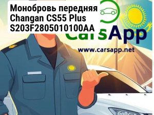 Монобровь передняя  Changan CS55 Plus S203F2805010100AA