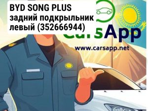 BYD SONG PLUS задний подкрыльник левый