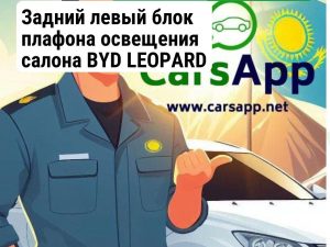 BYD LEOPARD 3 15671976-00 SGHA-4123070-00A7 Блок плафона освещения салона задний левый — темно-черный