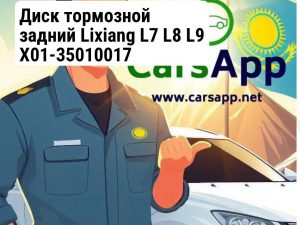 Диск тормозной задний Lixiang L7 L8 L9 X01-35010017