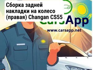 Сборка задней накладки на колесо (правая) Changan CS55 Plus S203F270902-0400