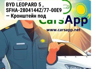 BYD LEOPARD 5 , SFHA-2804144Z/77-00E9 — Кронштейн под задний правый фонарь номерного знака — матово-серебристый, 18230469-00