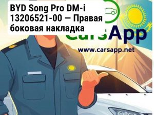 BYD Song Pro DM-i 13206521-00 — Правая боковая накладка заднего бампера — оригинал