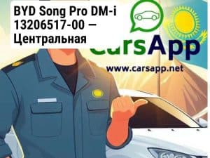 BYD Song Pro DM-i 13206517-00 — Центральная декоративная накладка заднего бампера — оригинал