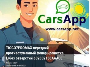 Chery Tiggo 7 Pro Max передний противотуманный фонарь решетка L/без отверстий 602002188AAACE