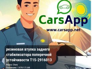 резиновая втулка заднего стабилизатора поперечной устойчивости T15-2916013