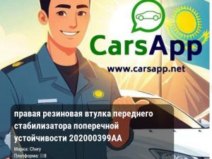 правая резиновая втулка переднего стабилизатора поперечной устойчивости 202000399AA