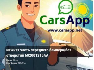 нижняя часть переднего бампера/без отверстий 602001215AA