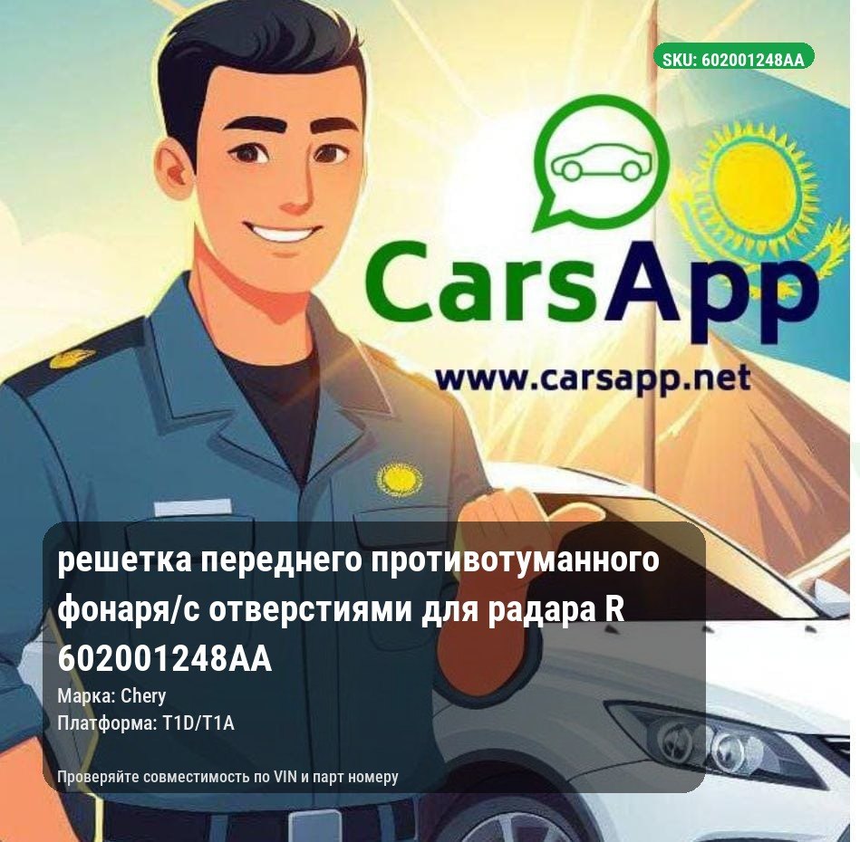 решетка переднего противотуманного фонаря/с отверстиями для радара R 602001248AA